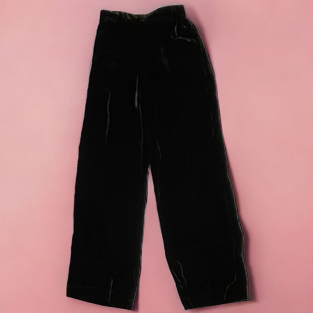 EVERY Black Velvet Pull Up Pants